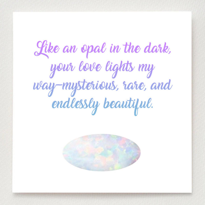 Ensemble de bagues de promesse Olivenorma Eternal Glow Opal