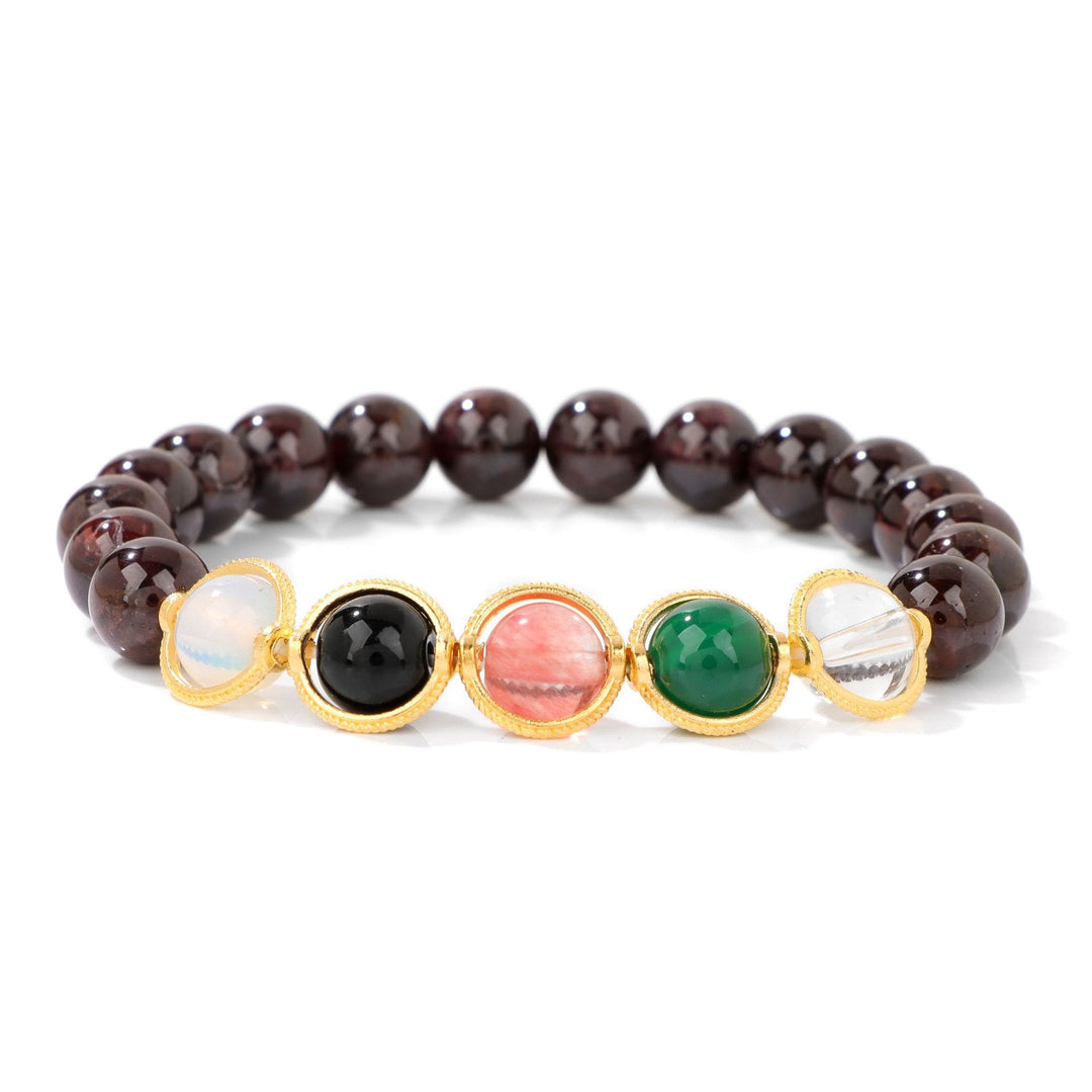Bracelet Olivenorma en perles de grenat de 8 mm - Grenat - image 14