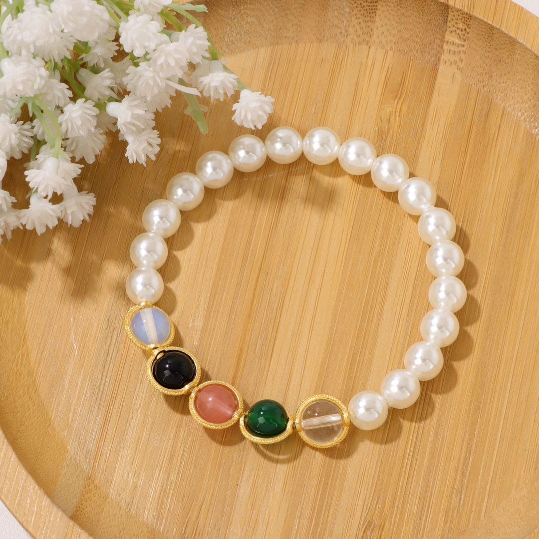 Bracelet Olivenorma en perles de grenat de 8 mm - image 5