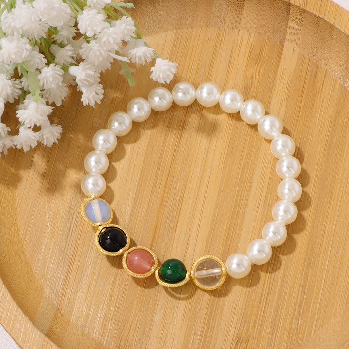 Bracelet Olivenorma en perles de grenat de 8 mm - image 5