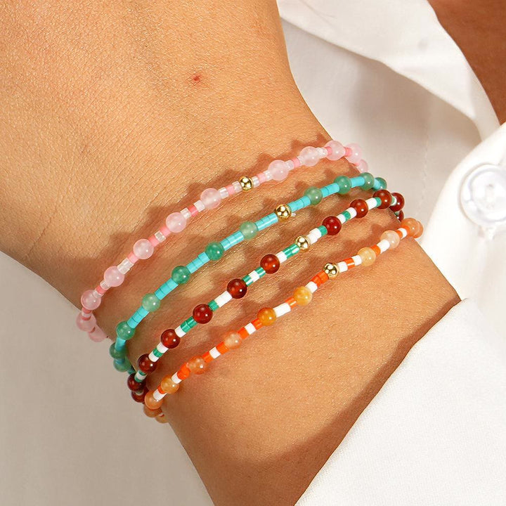 Bracelet élastique extensible Olivenorma Mini Beads Gemstone - image 15