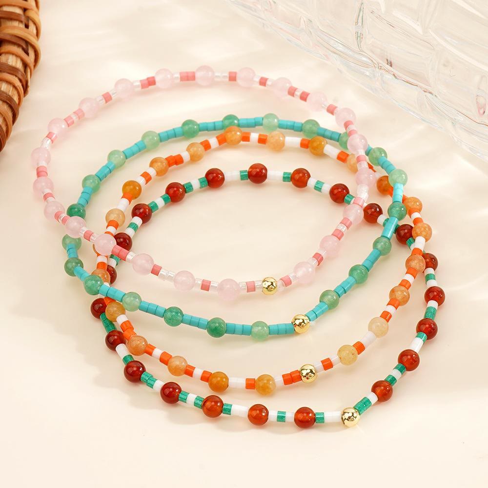 Bracelet élastique extensible Olivenorma Mini Beads Gemstone - image 1