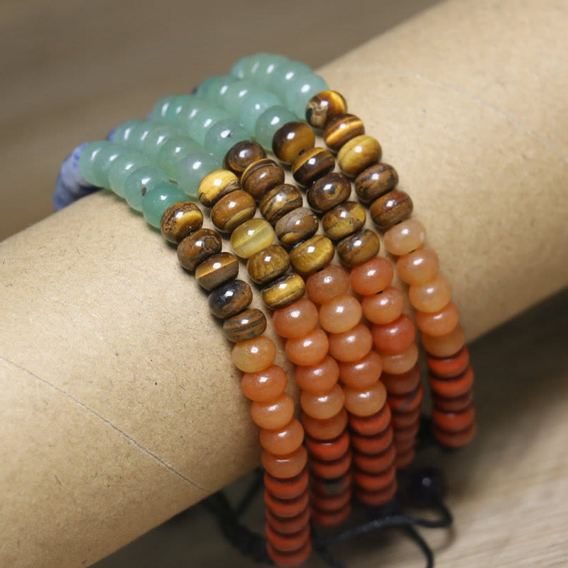 Bracelet tressé réglable en pierre de chakra en cristal naturel Olivenorma - image 3