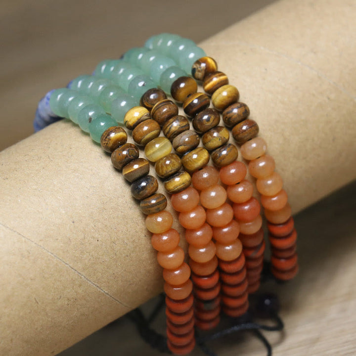 Bracelet tressé réglable en pierre de chakra en cristal naturel Olivenorma - image 3