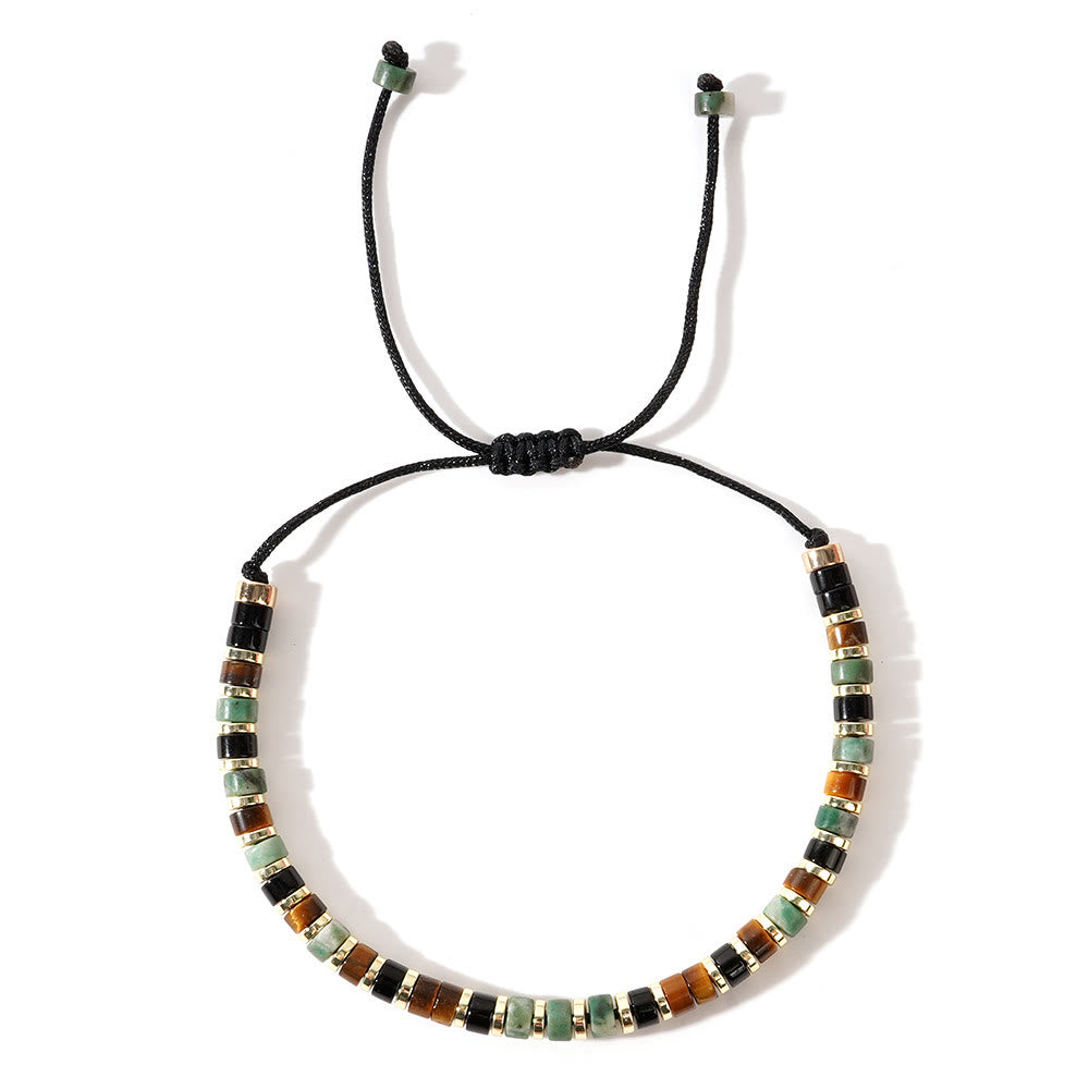 Bracelet tendance en perles d'hématite et mini perles Olivenorma - image 17