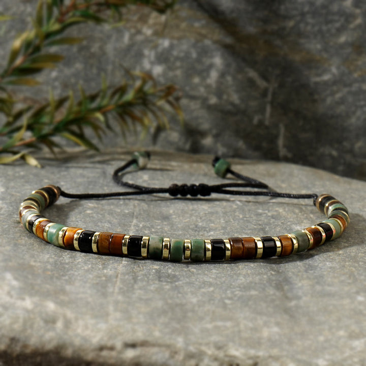 Bracelet tendance en perles d'hématite et mini perles Olivenorma - image 20
