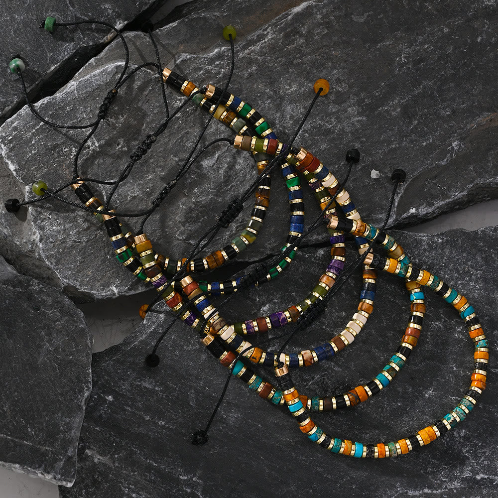 Bracelet tendance en perles d'hématite et mini perles Olivenorma - image 21