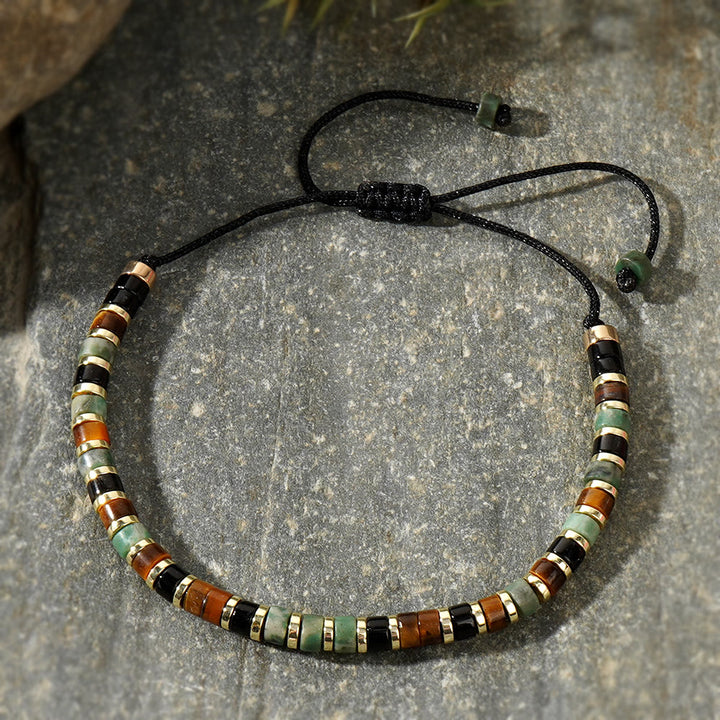 Bracelet tendance en perles d'hématite et mini perles Olivenorma - image 19
