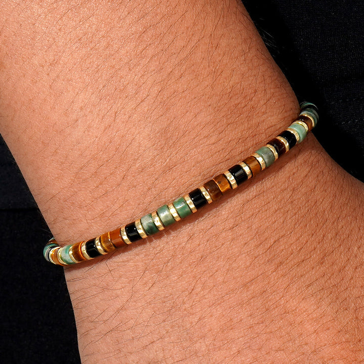 Bracelet tendance en perles d'hématite et mini perles Olivenorma - image 18