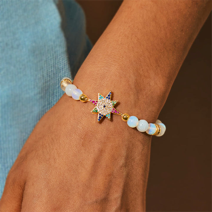 Bracelet Étoile Opalite Olivenorma « Gardien de la Lumière des Rêves »