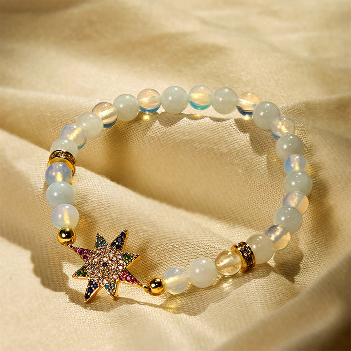 Bracelet Étoile Opalite Olivenorma « Gardien de la Lumière des Rêves »