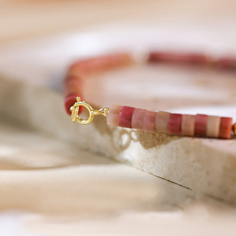 Bracelet de perles Olivenorma en rhodochrosite naturelle pour attirer l'amour - image 3
