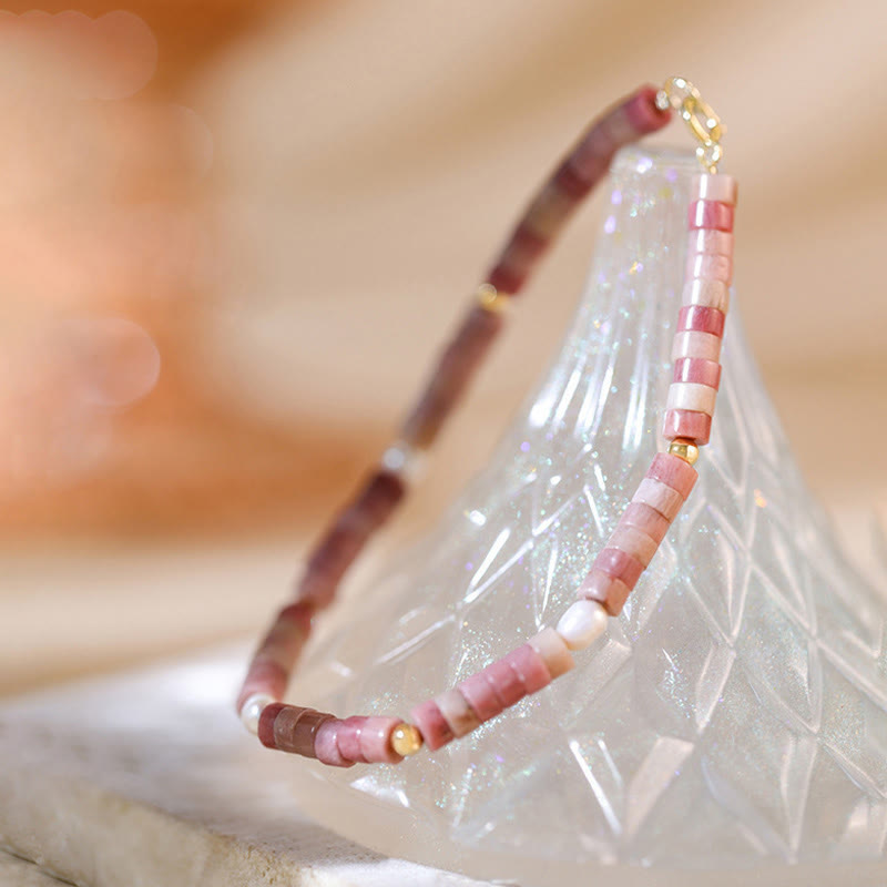 Bracelet de perles Olivenorma en rhodochrosite naturelle pour attirer l'amour - image 6