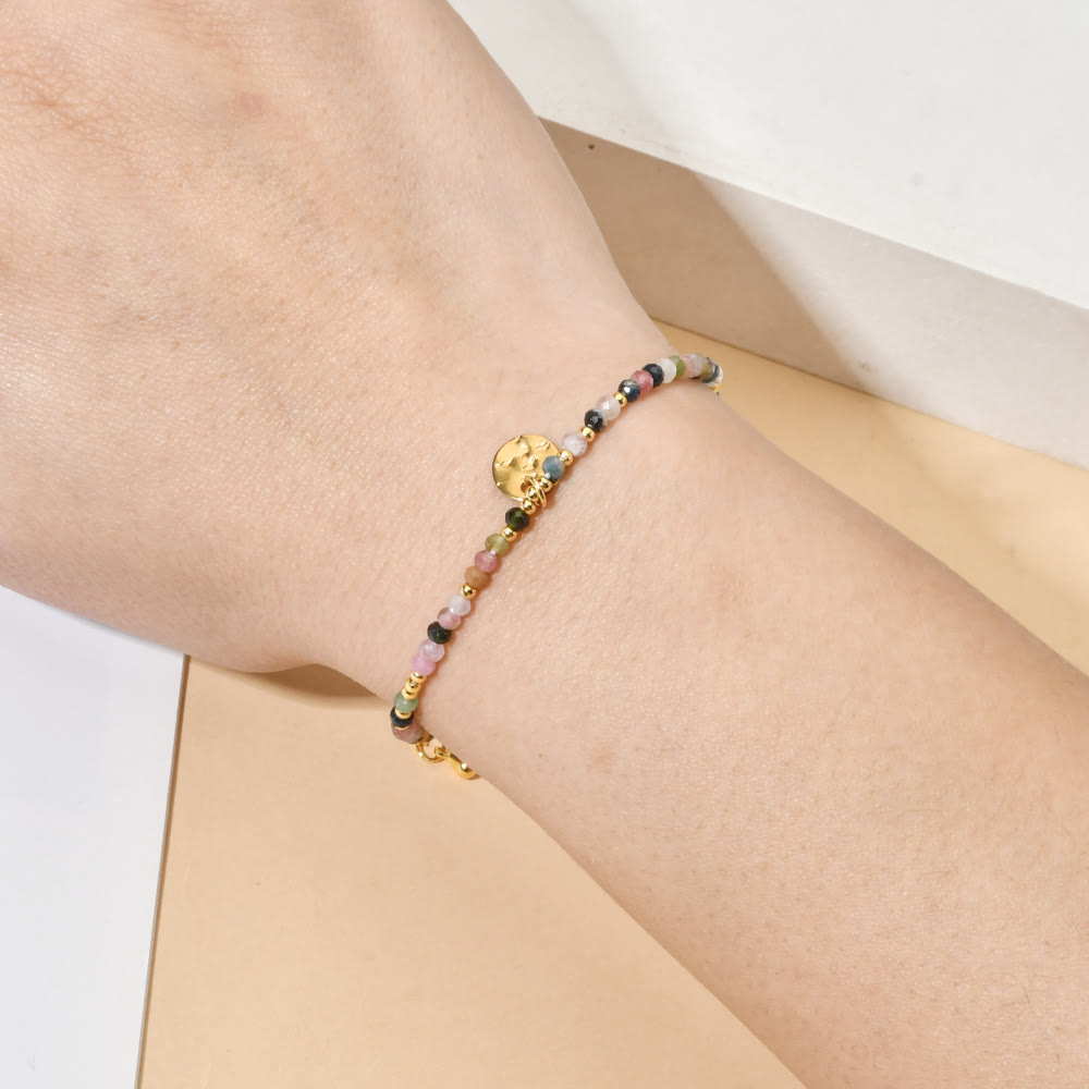 Bracelet ajustable Olivenorma Fortune Biscuit en mini-perles naturelles et pierres précieuses - image 21