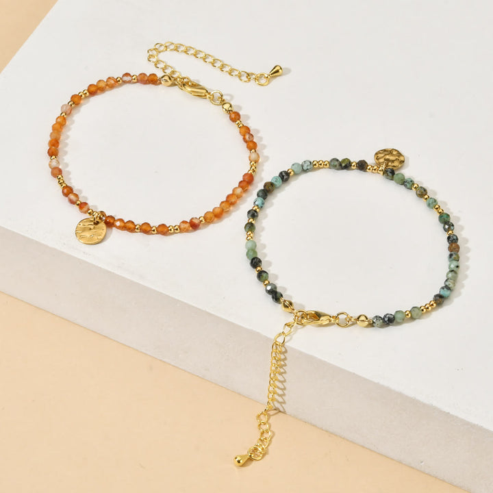 Bracelet ajustable Olivenorma Fortune Biscuit en mini-perles naturelles et pierres précieuses - image 24
