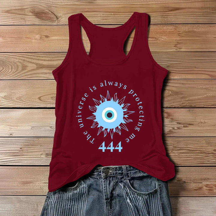 T-shirt spirituel Olivenorma « 444 » contre le mauvais œil et la protection contre le mal - Rouge - 3XL - image 10