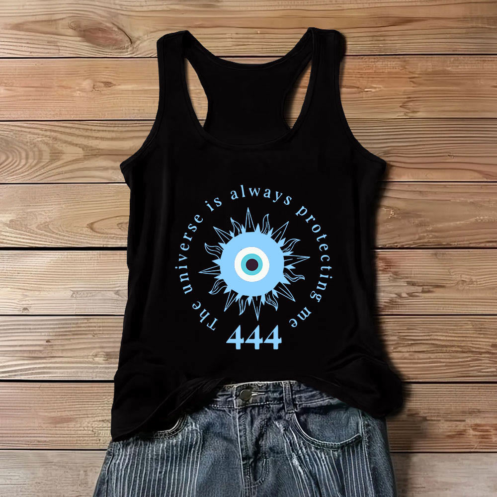 T-shirt spirituel Olivenorma « 444 » contre le mauvais œil et la protection contre le mal - Noir - 3XL - image 5