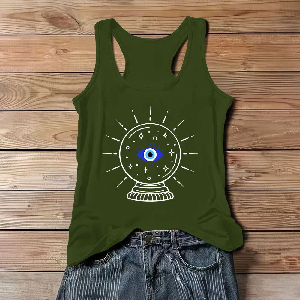 Débardeur doux dos nageur Olivenorma Magical Eye Crystal Ball Graphics - Vert - 3XL - image 12