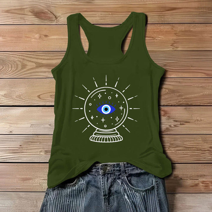 Débardeur doux dos nageur Olivenorma Magical Eye Crystal Ball Graphics - Vert - 3XL - image 11