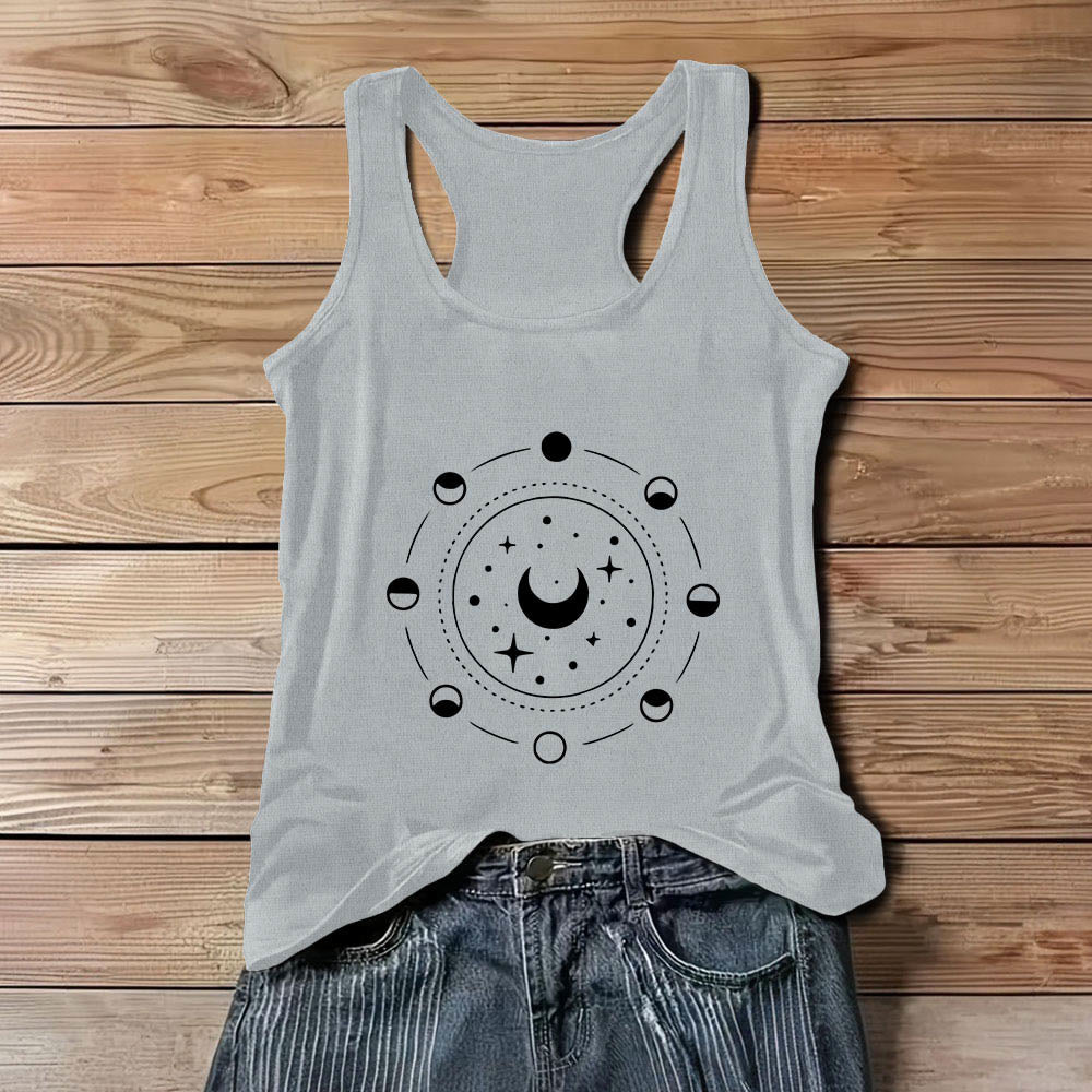 Débardeur dos nageur Olivenorma Celestial Moon Phases pour femme - Gris - 3XL - image 8