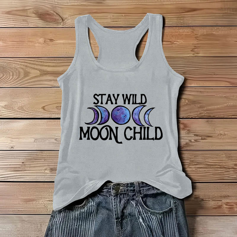 T-shirt Olivenorma « STAY WILD, MOON CHILD » doux et spirituel avec phases de lune - image 8