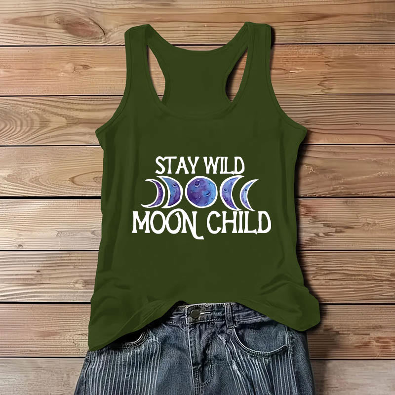 T-shirt Olivenorma « STAY WILD, MOON CHILD » doux et spirituel avec phases de lune - image 12