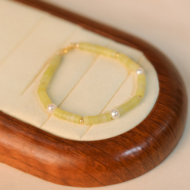 Bracelet de perles Olivenorma en rhodochrosite naturelle pour attirer l'amour - Quartz citron - image 13