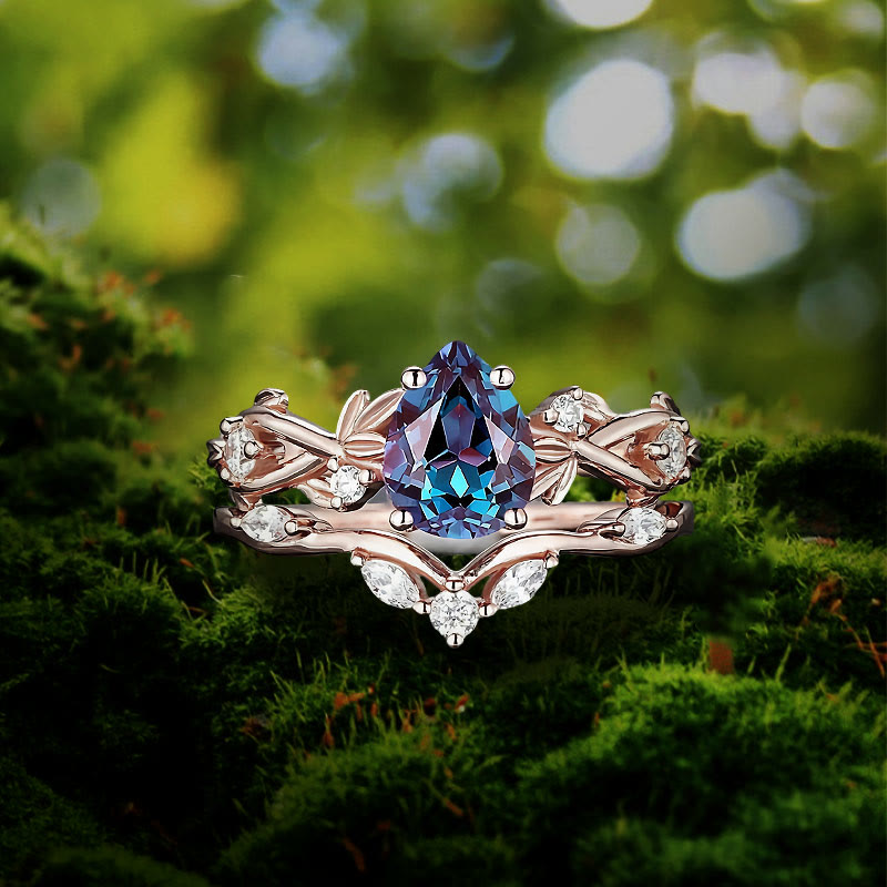 Olivenorma Anneau de Larme de Poséidon - Alexandrite - Or rose - États-Unis 10 - image 0