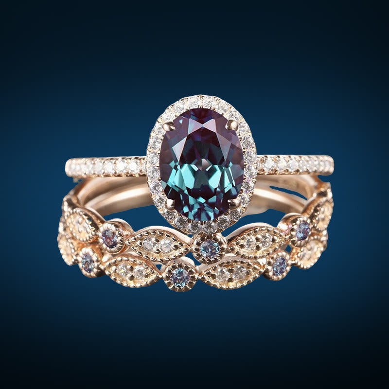 Anneau de jardin de la nymphe Olivenorma - États-Unis 11 - Alexandrite - image 1