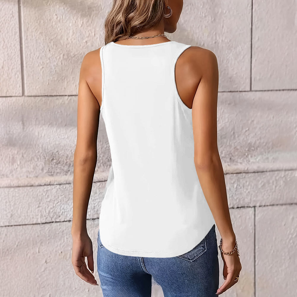 T-shirts d'été à fleurs mandalas colorées Olivenorma pour femmes, débardeur spirituel - image 3