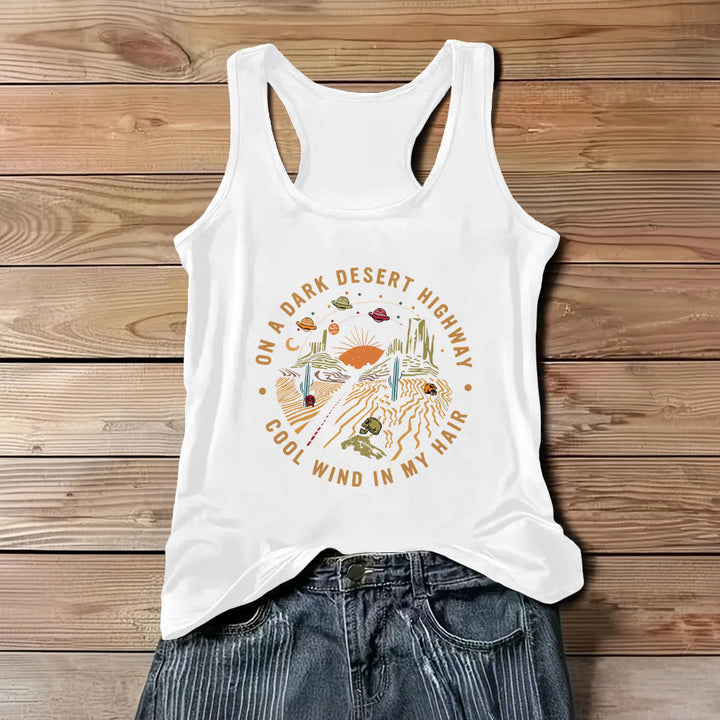 T-shirt décontracté d'été Olivenorma pour femme, col rond, sans manches - Blanc - 3XL - image 7