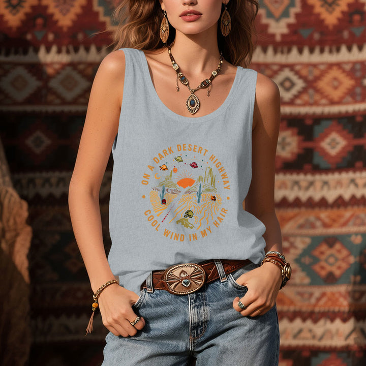 T-shirt décontracté d'été Olivenorma pour femme, col rond, sans manches - image 10