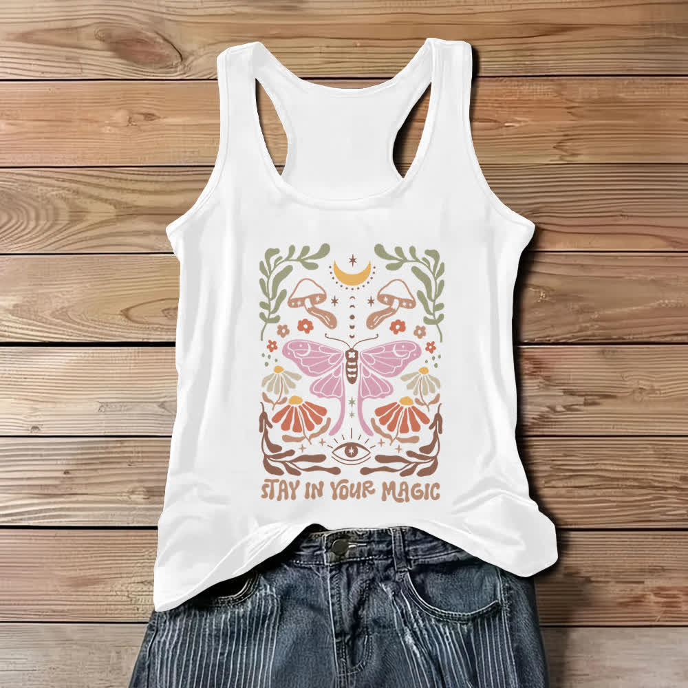 Débardeur Olivenorma Comfort Colors Luna Moth - Blanc - 3XL - image 3