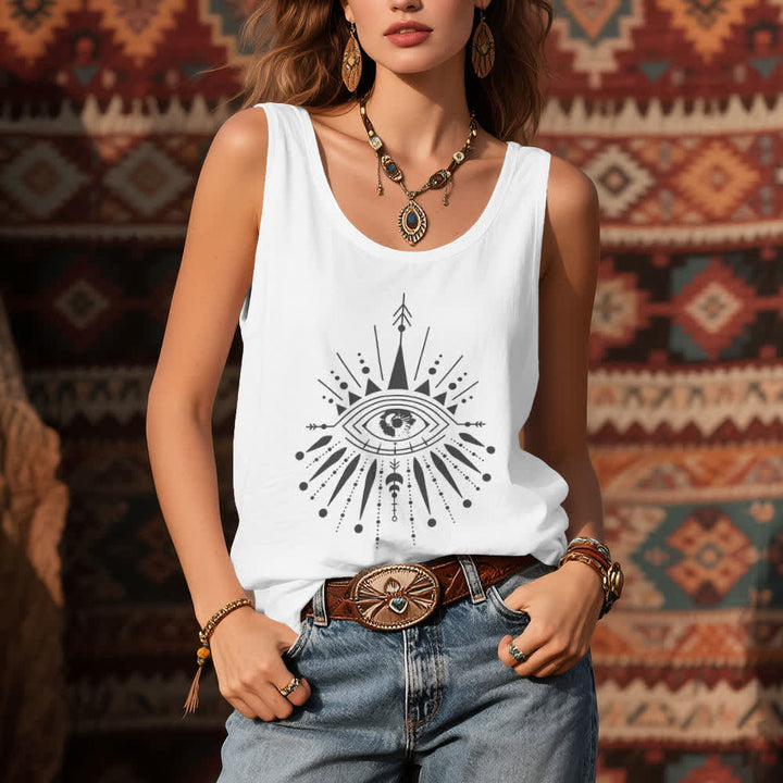 Débardeur fluide Olivenorma Mandala Eye pour femme - image 2