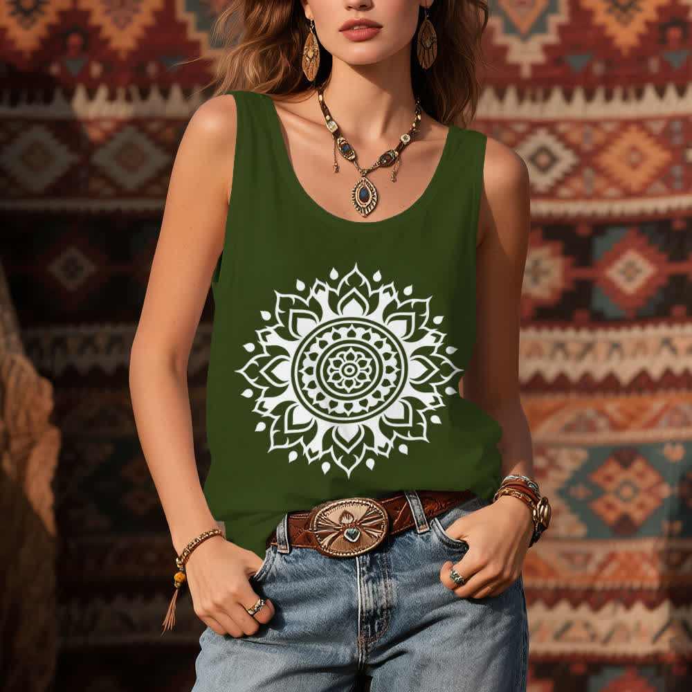 Débardeur fluide pour femme Olivenorma Boho Mandala - image 9