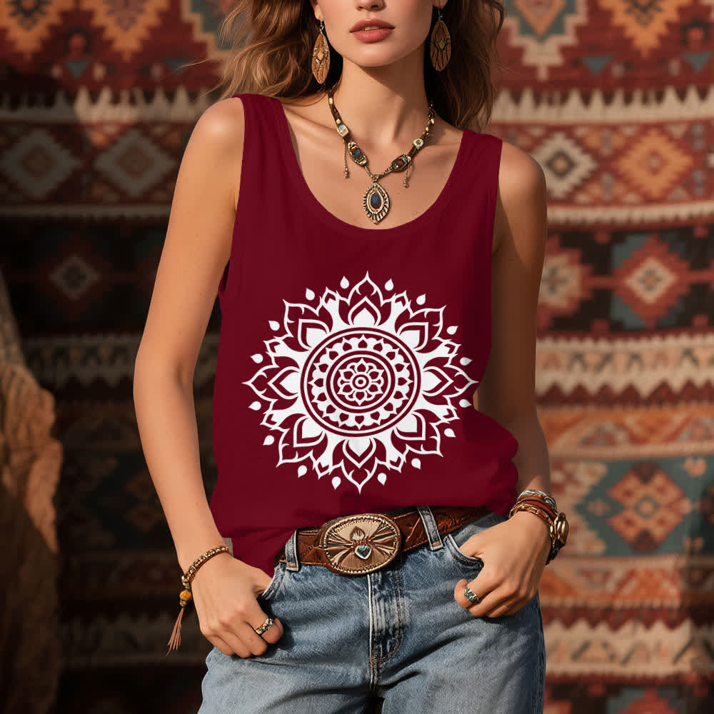 Débardeur fluide pour femme Olivenorma Boho Mandala - image 8