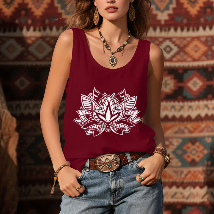 Débardeur Olivenorma Lotus Flower Yoga Mandala - image 1