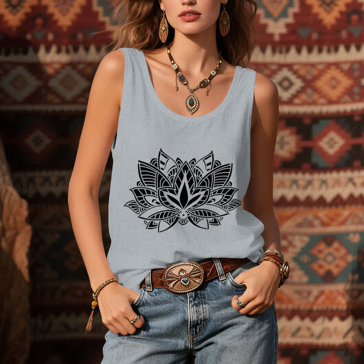 Débardeur Olivenorma Lotus Flower Yoga Mandala - image 8