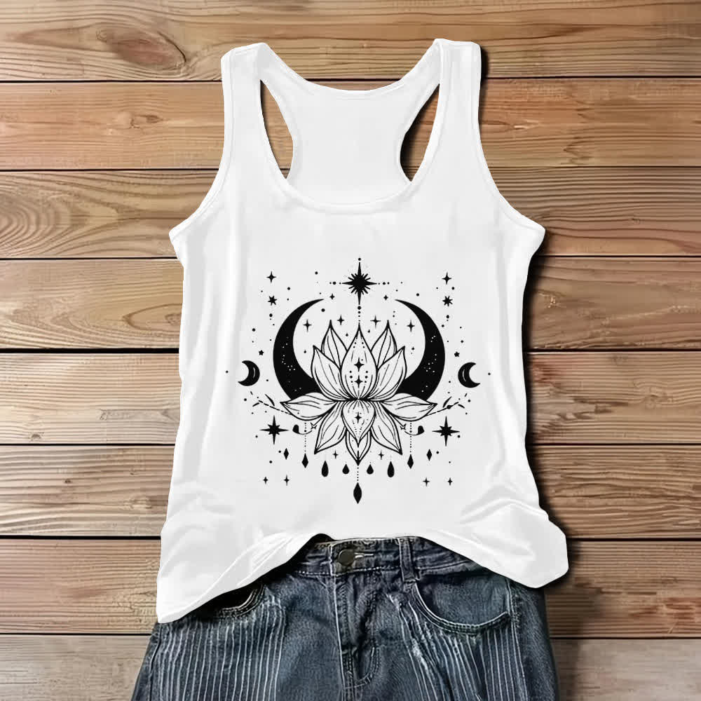 Débardeurs à dos nageur Olivenorma Yoga Lotus - Blanc - 3XL - image 3