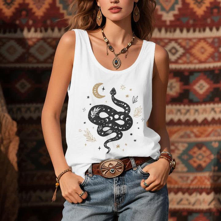 Débardeur Olivenorma motif serpent céleste pour femme - image 2