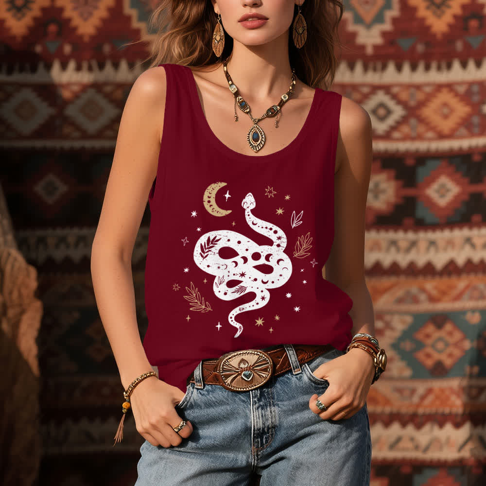 Débardeur Olivenorma motif serpent céleste pour femme - image 8