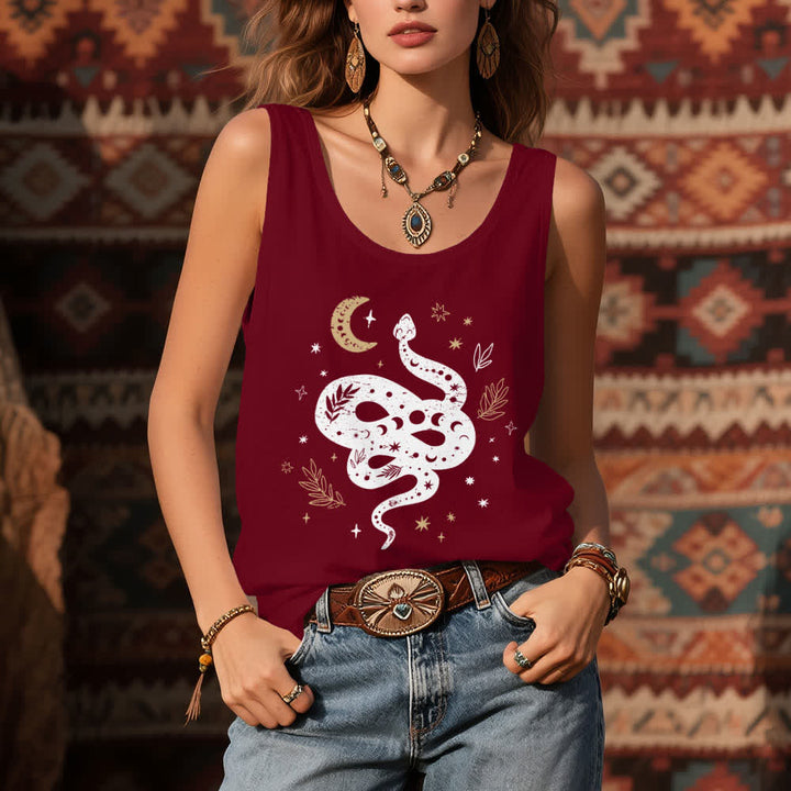 Débardeur Olivenorma motif serpent céleste pour femme - image 8