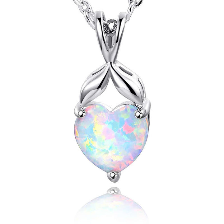 Olivenorma Cœur de Nyx - Bague Couronne d'Opale Éternelle - Collier - 45+5cm - image 12