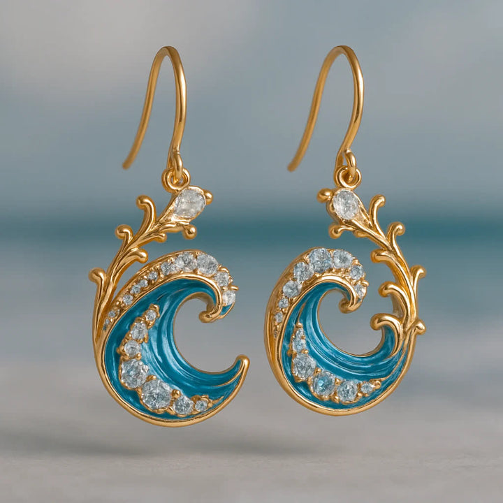 Olivenorma Elysian Tides – Boucles d'oreilles, collier et bague The Ocean Secret Wave - Boucles d'oreilles - 1*1,2 cm - image 6