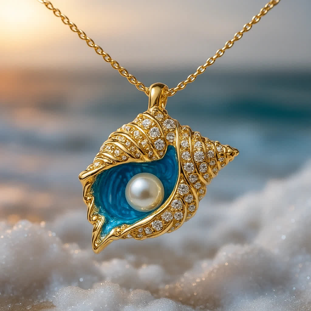 Olivenorma Elysian Tides – Boucles d'oreilles, collier et bague The Ocean Secret Wave - Collier - 40+5cm - image 8