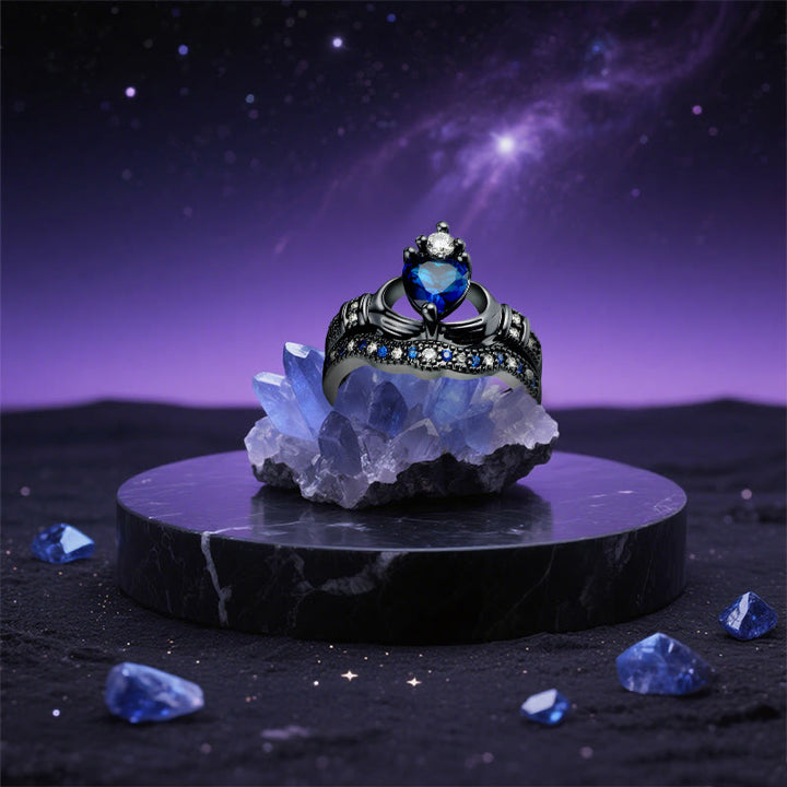 Bague d'amour en saphir cœur de Pluton Olivenorma - image 5
