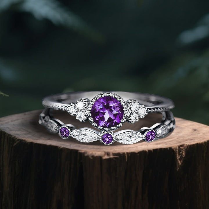 Bague Duo Nemesis Olivenorma - Améthyste - États-Unis 10 - image 6