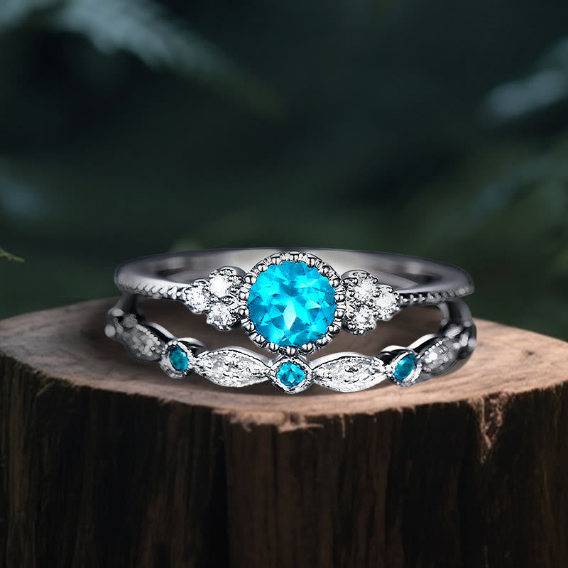 Bague Duo Nemesis Olivenorma - Bleu vert - États-Unis 10 - image 7