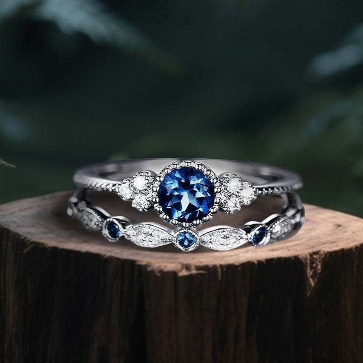 Bague Duo Nemesis Olivenorma - Saphir - États-Unis 10 - image 8