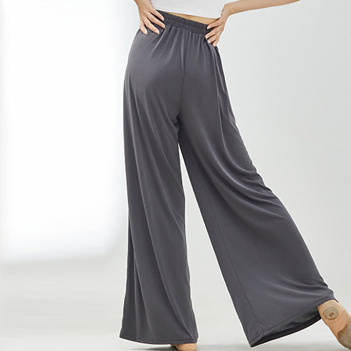 Pantalon large drapé en rayonne cuprammonium et yoga Olivenorma - image 4